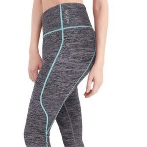 Aqui Legend Gray Teal Yoga Pants Women's Size Med